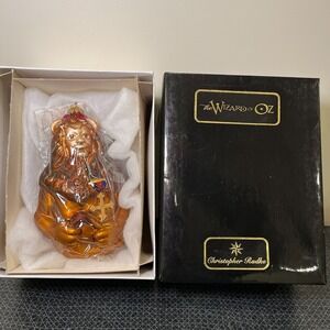 The Wizard of Oz Christopher Radko Cowardly Lion Christmas Ornament NIB RARE